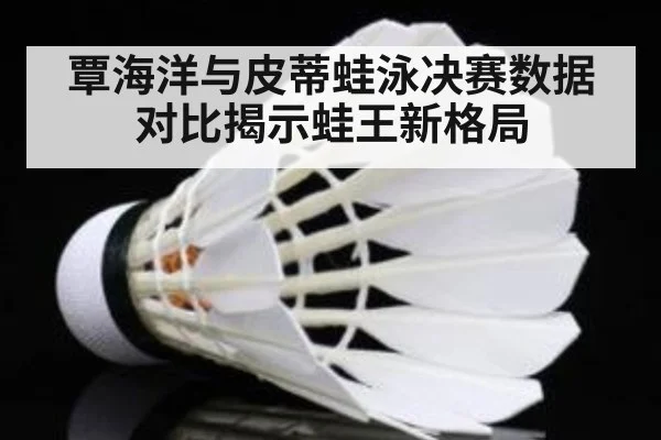 覃海洋与皮蒂蛙泳决赛数据对比揭示蛙王新格局